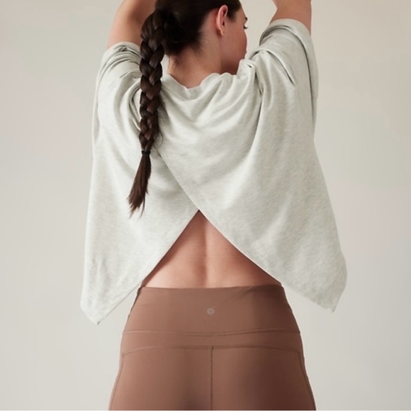 Athleta Bliss Sweatshirt Top Size M - Picture 5 of 5